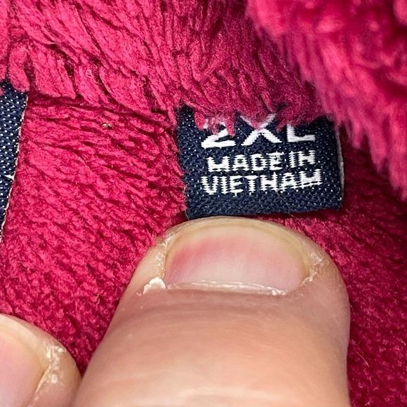 Wake Forest Deacs Fleece Sweater Jacket Women's 2XL Pink Champion Full Zip Mock - Picture 6 of 15